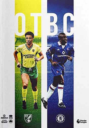 programme cover for Norwich City v Chelsea, 24th Aug 2019