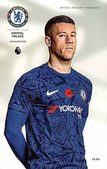 programme cover for Chelsea v Crystal Palace, Saturday, 9th Nov 2019