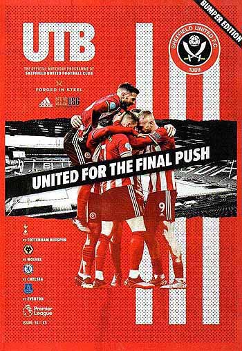 programme cover for Sheffield United v Chelsea, Saturday, 11th Jul 2020