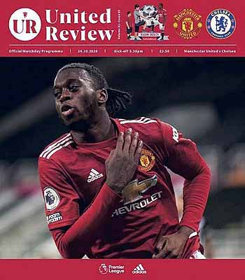programme cover for Manchester United v Chelsea, Saturday, 24th Oct 2020
