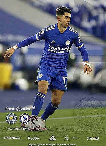 programme cover for Leicester City v Chelsea, Tuesday, 19th Jan 2021
