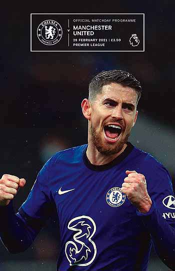 programme cover for Chelsea v Manchester United, Sunday, 28th Feb 2021