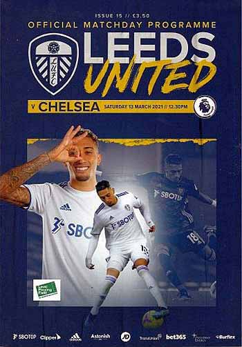 programme cover for Leeds United v Chelsea, Saturday, 13th Mar 2021