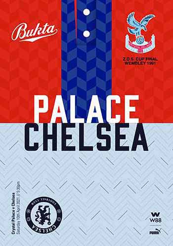 programme cover for Crystal Palace v Chelsea, 10th Apr 2021