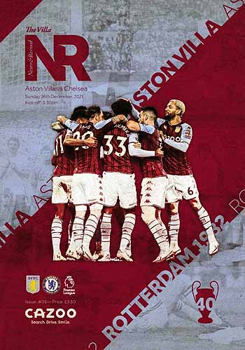 programme cover for Aston Villa v Chelsea, Sunday, 26th Dec 2021