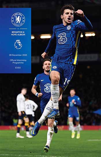 programme cover for Chelsea v Brighton And Hove Albion, Wednesday, 29th Dec 2021