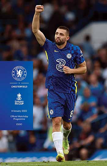 programme cover for Chelsea v Chesterfield Town, Saturday, 8th Jan 2022