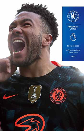 programme cover for Chelsea v Newcastle United, Sunday, 13th Mar 2022