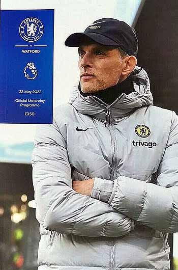 programme cover for Chelsea v Watford, Sunday, 22nd May 2022